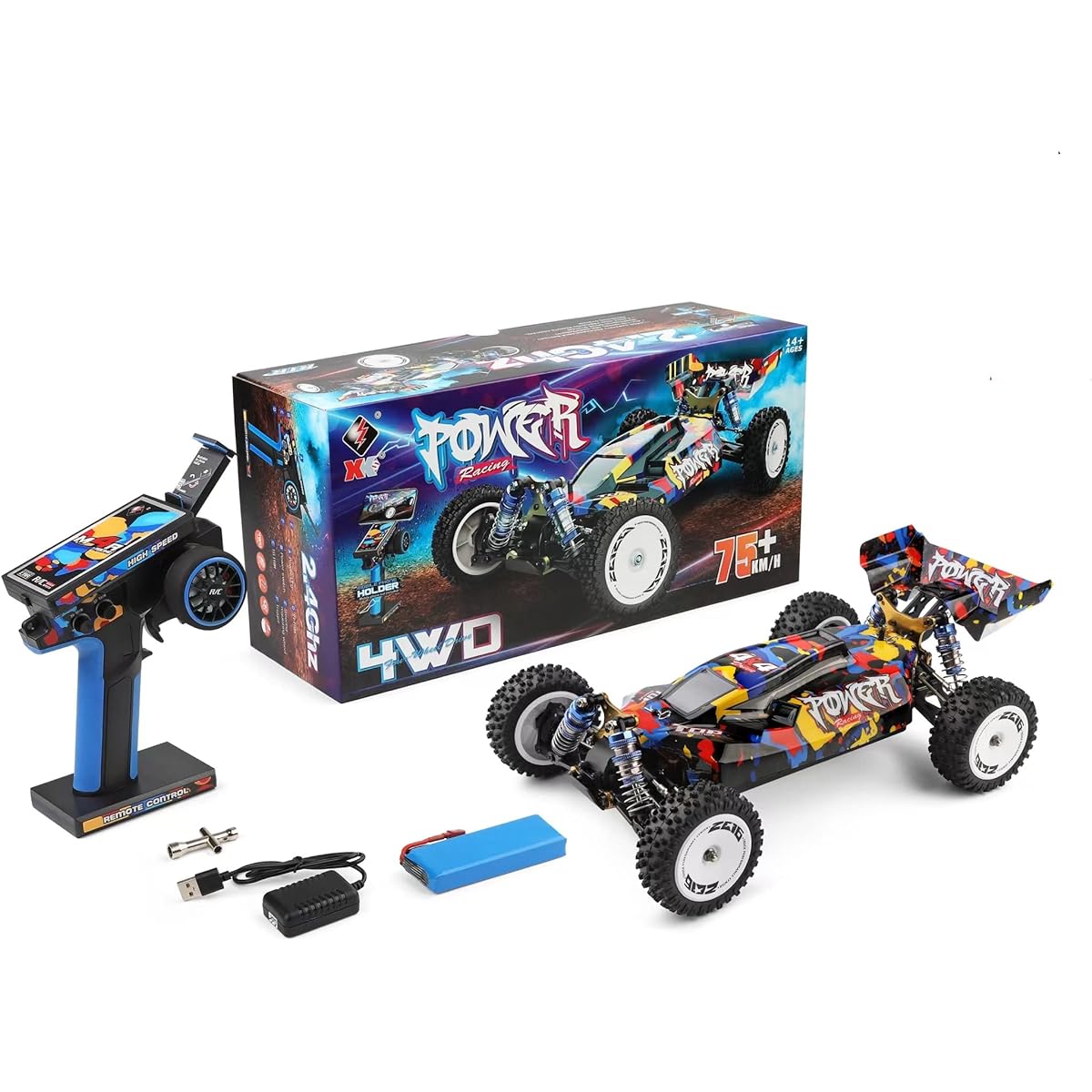 WLTOYS 124007 75KM/H 4WD RC Car Professional Racing Remote Control Cars