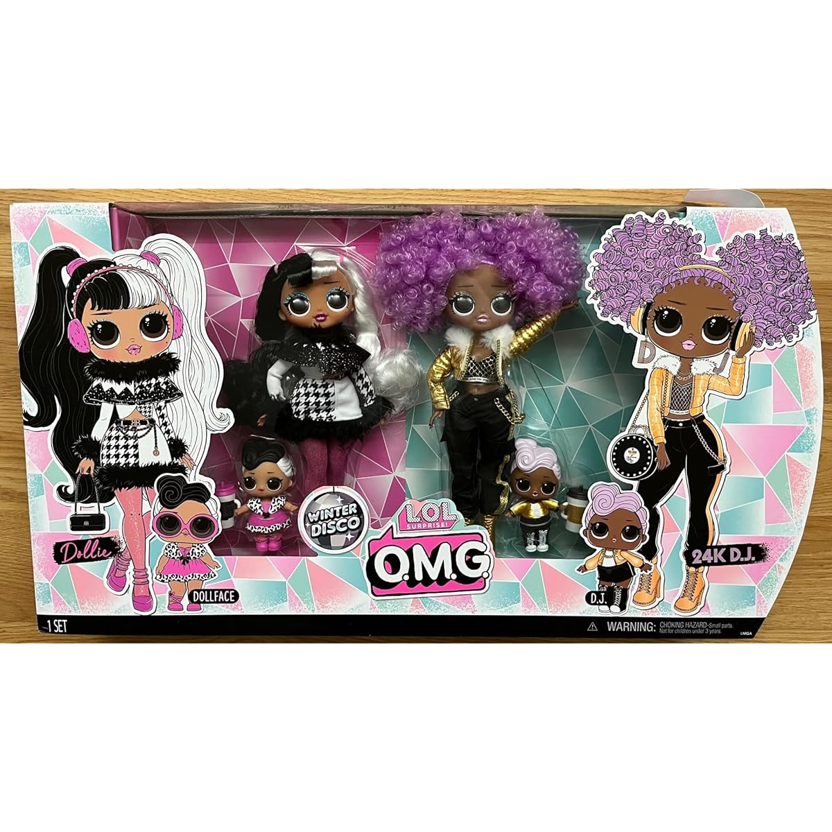 L.O.L Surprise! O.M.G. Winter Disco Set - Dolly and D.J 24K (2 Dolls) Multicolor Surprise