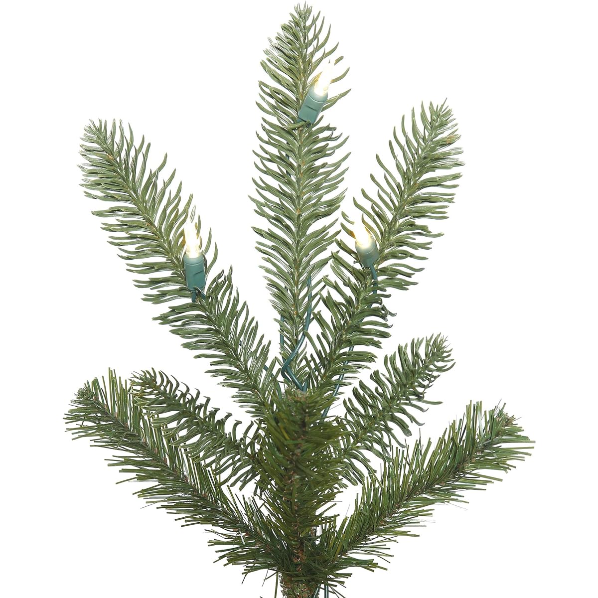 Vickerman 6' Alberta Spruce Artificial Christmas Tree, Warm White, DuraLite LED Lights, Lifelike, Indoor, Seasonal Home Decoration, Maintenance Free, Faux Spruce Christmas Tree