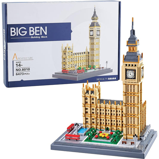Architecture Big Ben Microblock Set 6473 Piece Building Set Perfect for Any Hobbyist Adult