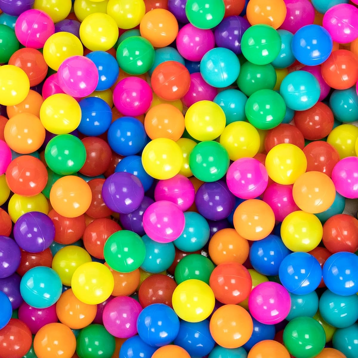 Markdang Ball Pit Balls with 170pcs Crush Resistant Plastic Balls for Babies and Toddlers, 8 Bright Colors, Zippered Storage Bag, Baby Pool, Water Toys, Kids Pool