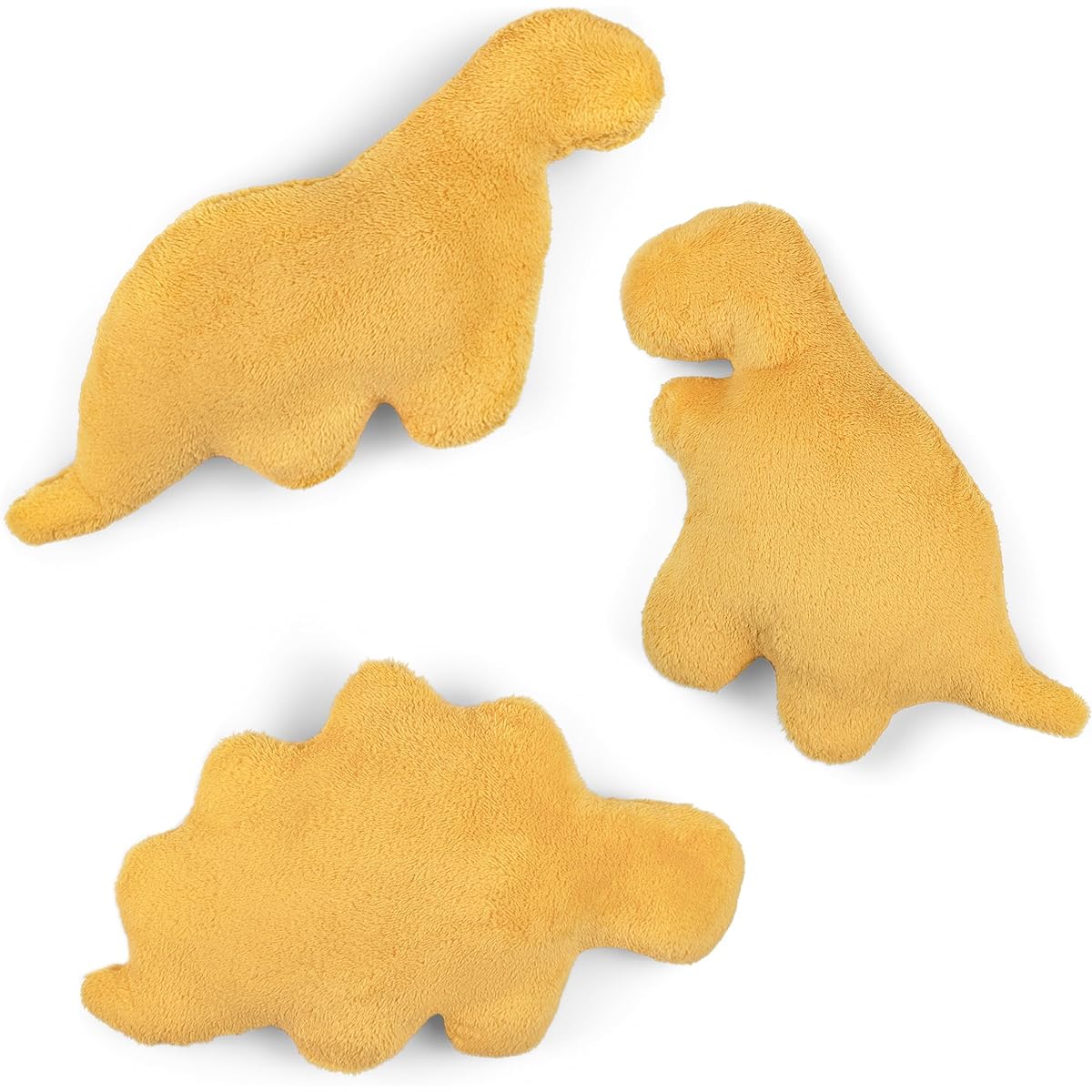 Dino Nugget Plush Pillow Large Size Dinosaur Nugget 3 Piece Set