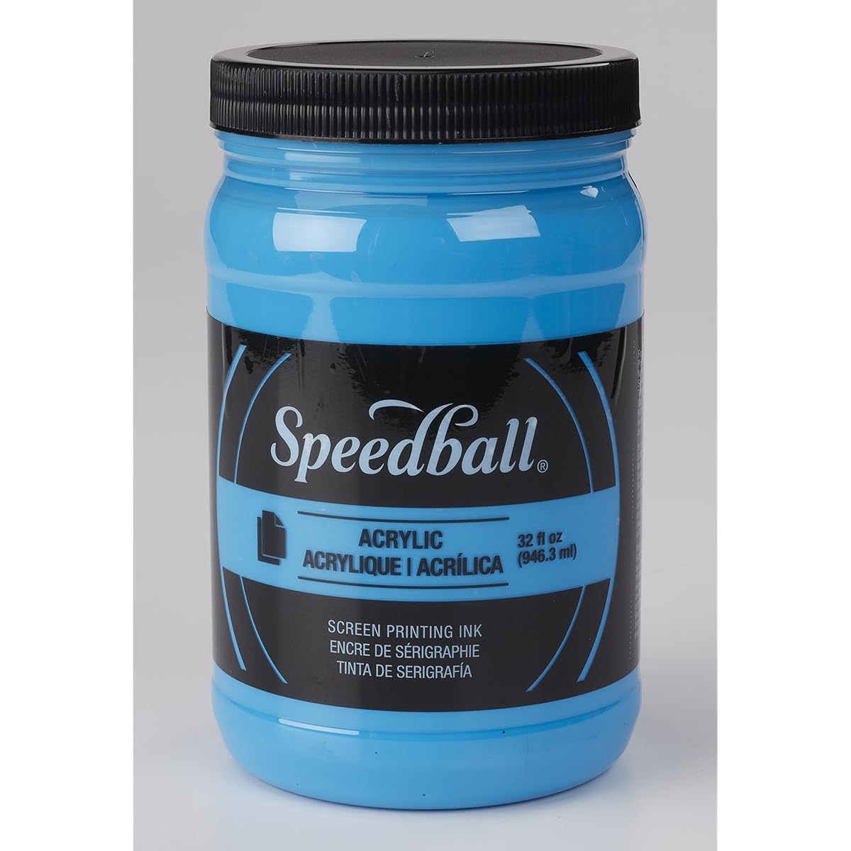 Speedball Acrylic Screen Printing Ink 32 oz Jar - Fluorescent Blue by Speedball