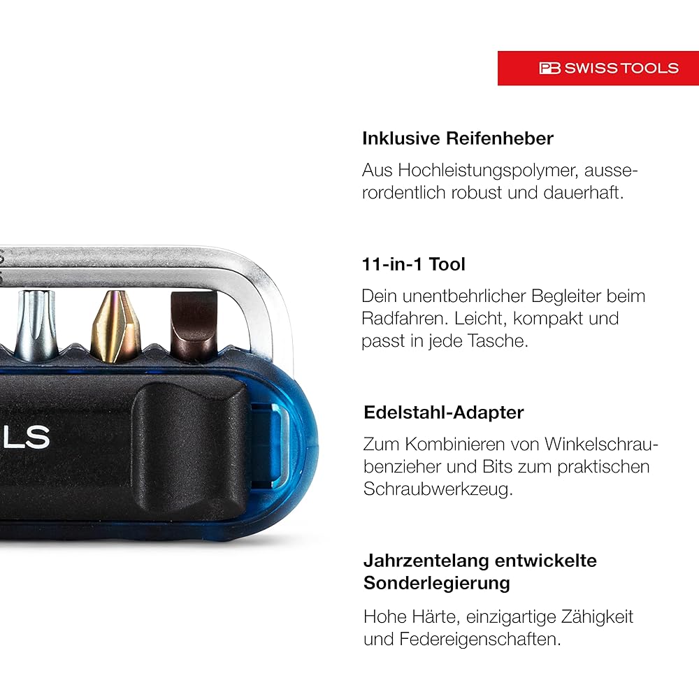 PB SWISS TOOLS PB Swiss Tools 470BLUECBB Bike Tool Set (Set of 9) Blue (BOX) 470BLUECBB