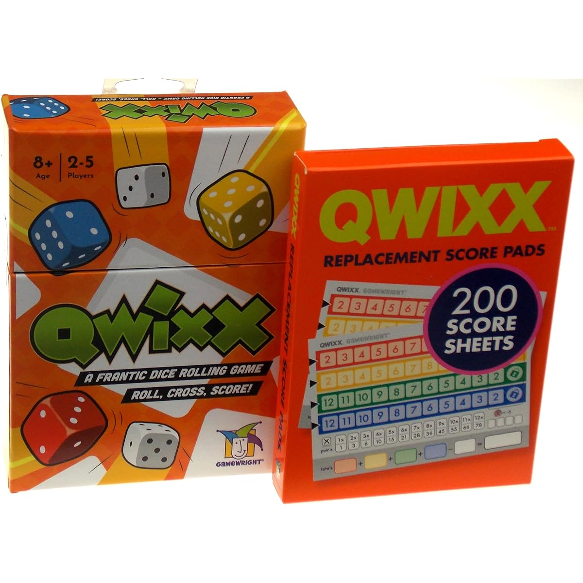 Qwixx Game & Replacement Score Pad Set