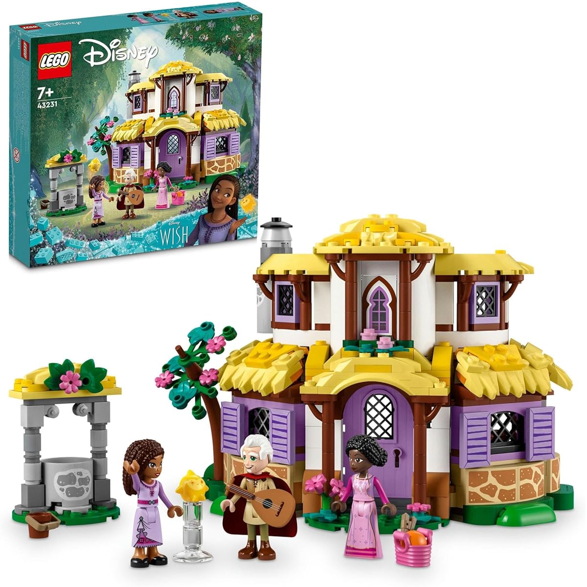 LEGO Disney Princess Asha's Cottage 43231 Toy Blocks Gift Princess Fantasy Girl Age 7 and up