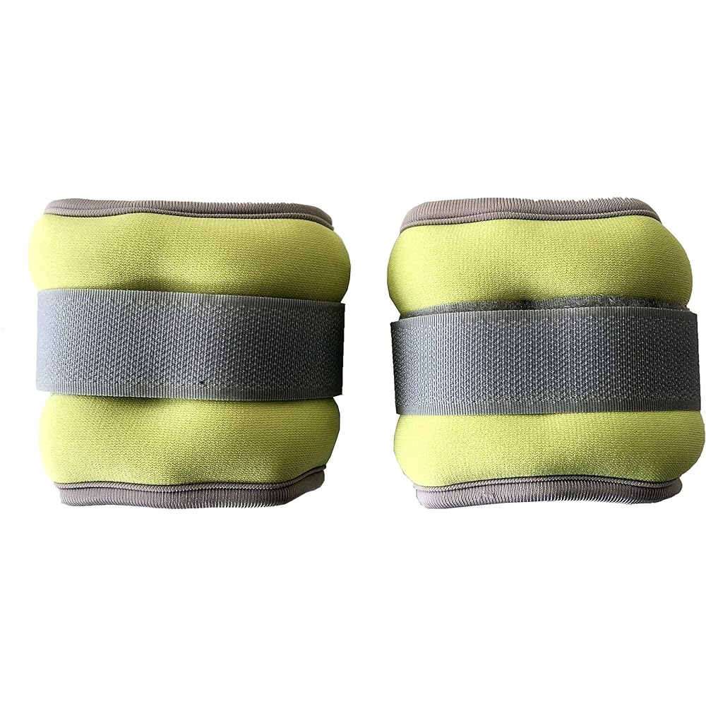 LLB SPORTS Ankle Wrist Weight Yellow 0.5kg 25.8cm x 9.5cm 2 pieces