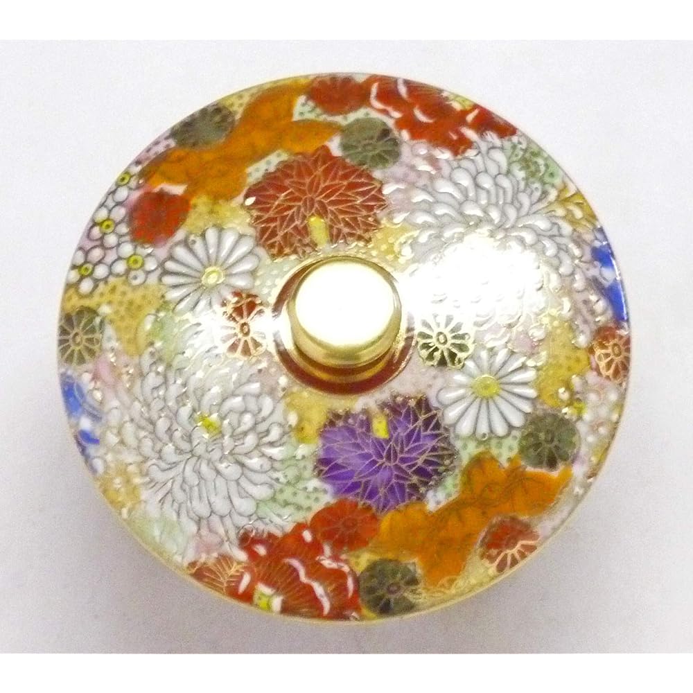 Kutani ware [teacup with lid] Kinkazume