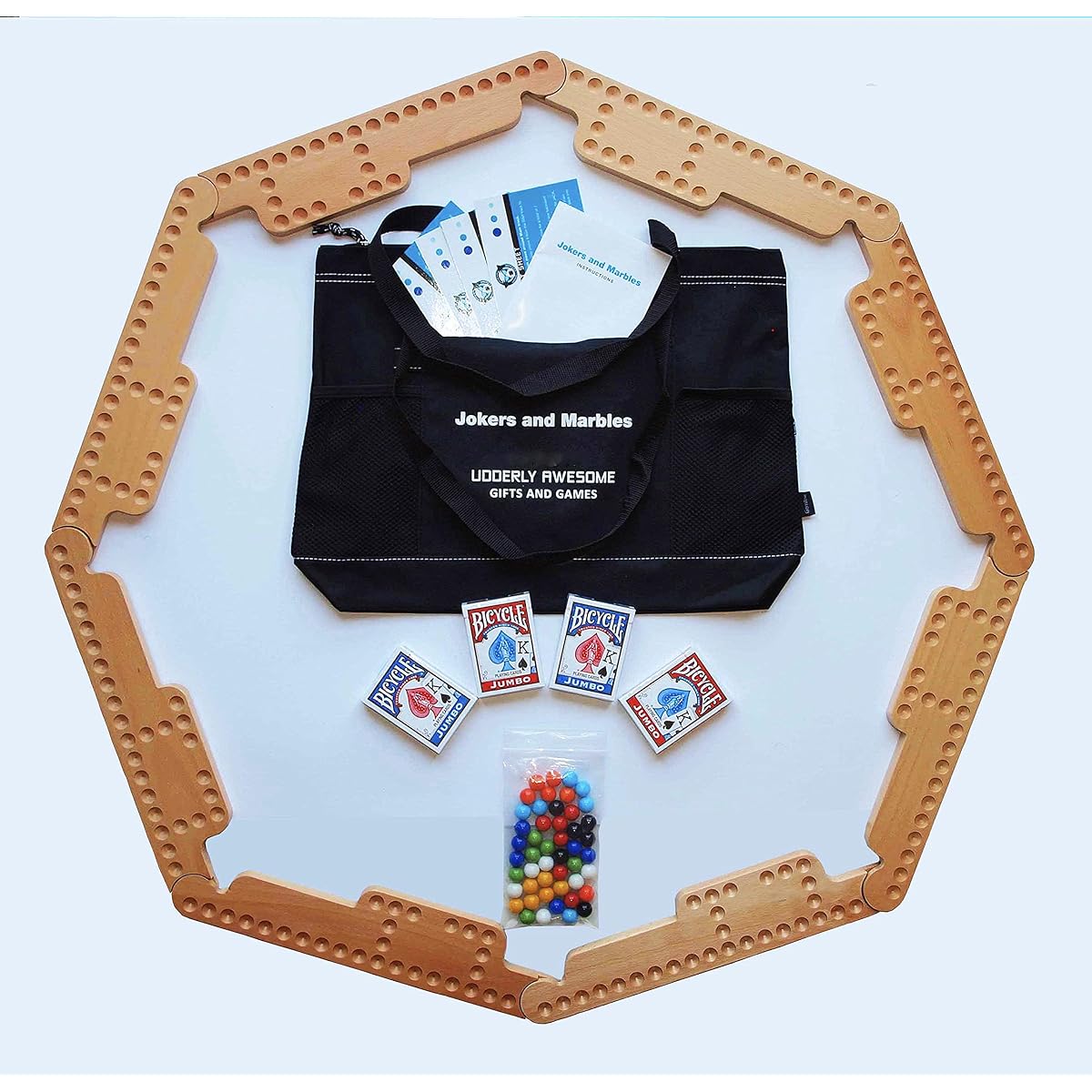 Joker and Marbles Game (2-8 players)
