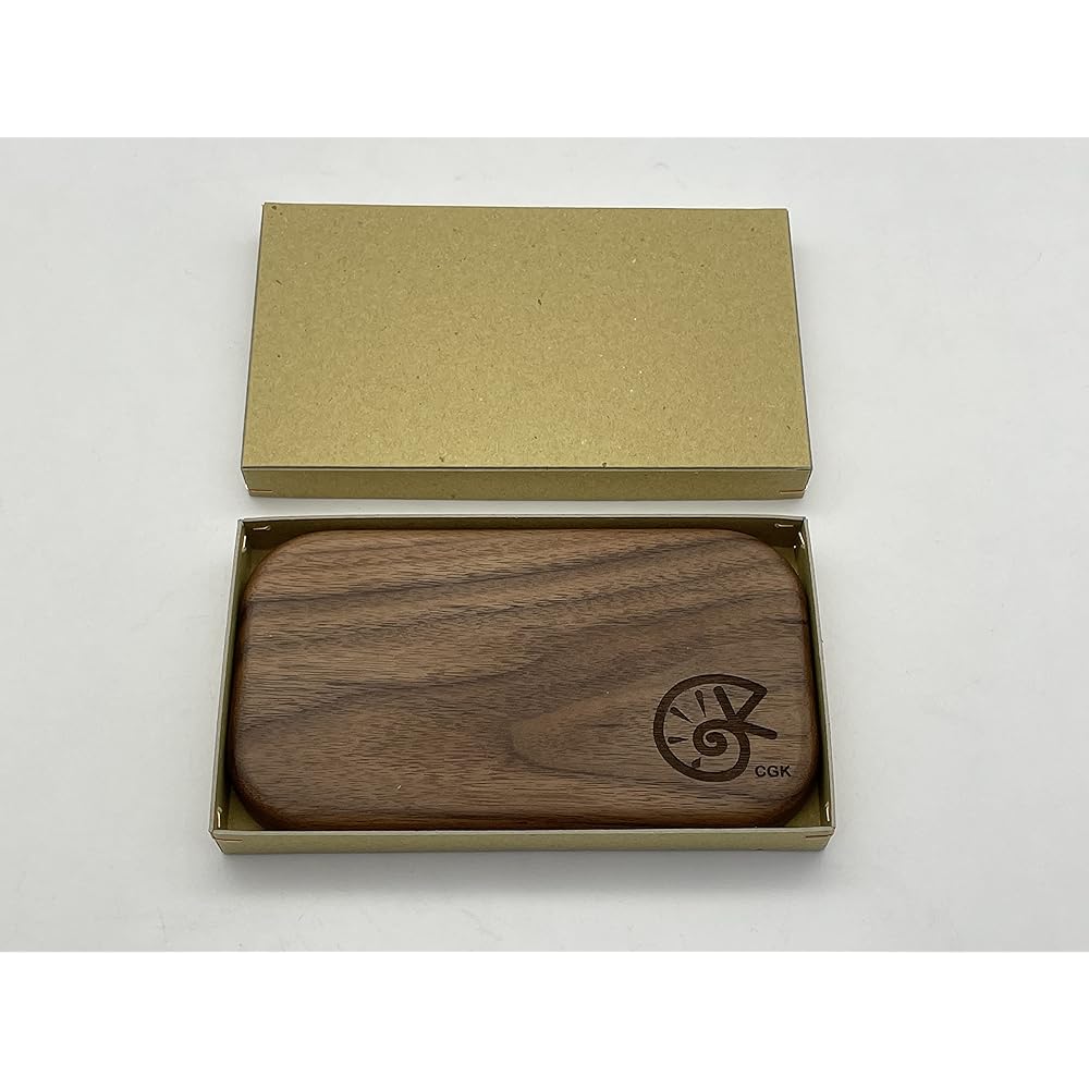 CGK Wooden Stacking Tableware 4 Piece Set Made in Japan Mestin Storage (Walnut)