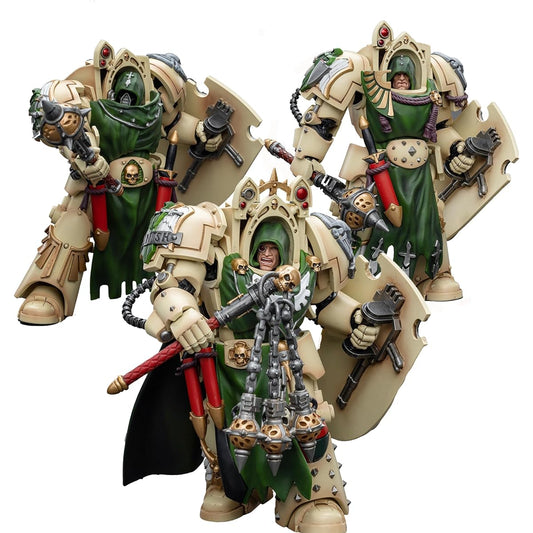 JOYTOY Warhammer 40,000 1/18 Action Figure Pre-Order Dark Angels Deathwing Knight Figure Set of 3 5.4" Collectible Action Figure Kit