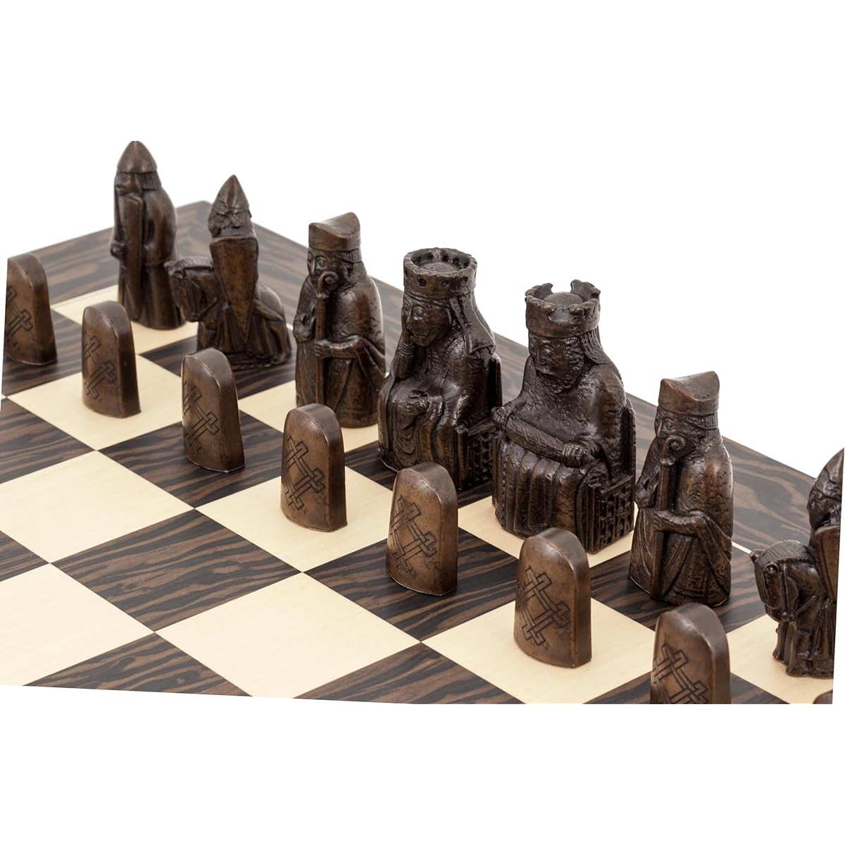 The Isle of Lewis Tiger Ebony Chess Set