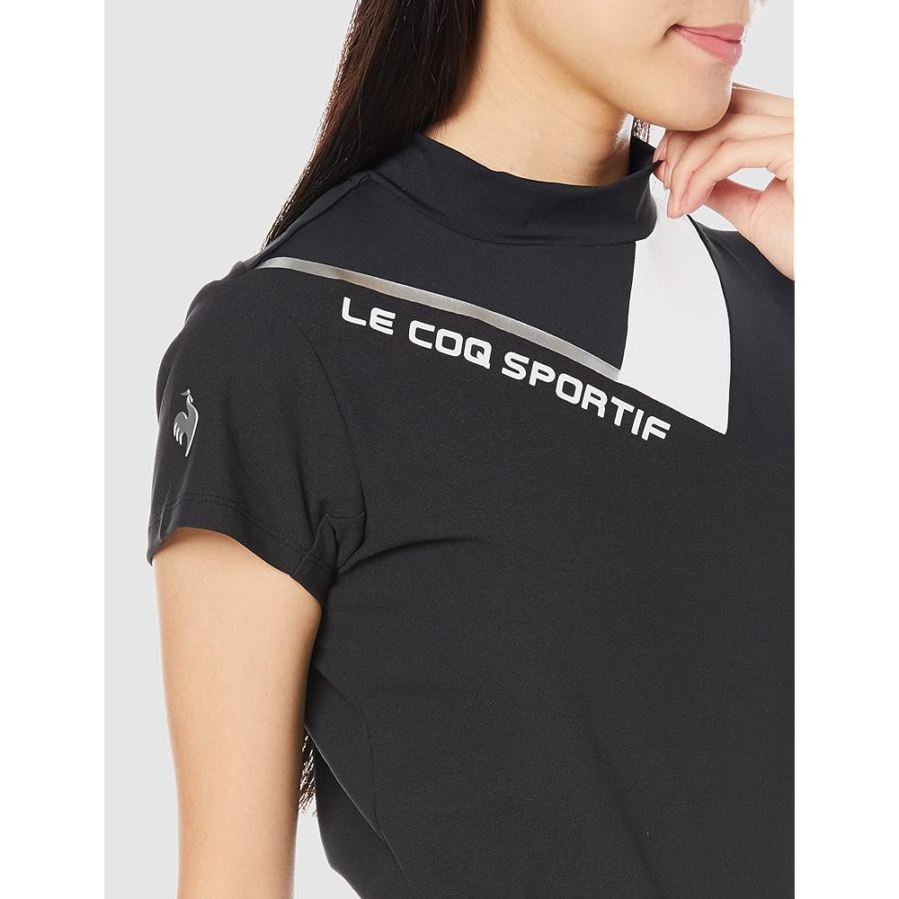 [Le Coq Sportif] 22 Fall/Winter Model Golf Short Sleeve Shirt [RIJOUME] High Neck Sweat Absorbent Quick Drying Stretch UPF15 ECO Women's