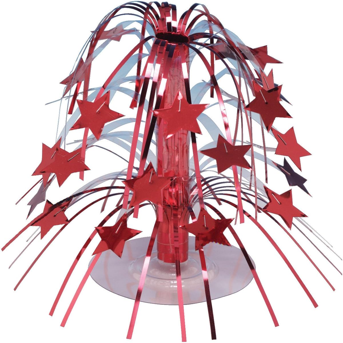 Creative Converting Stars Cascading Centerpiece 8.5" Red