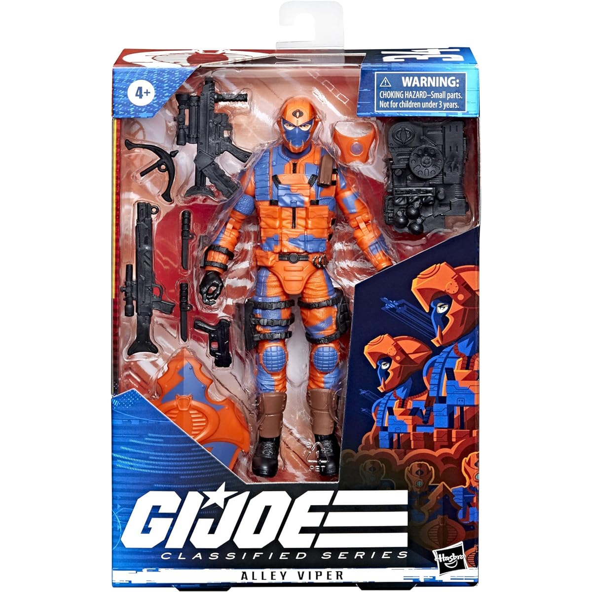 G.I. Joe Classified Series Alley Viper Action Figure 34 Premium Collectible Toy with Multiple Accessories 6-Inch Scale and Custom Packaging Art
