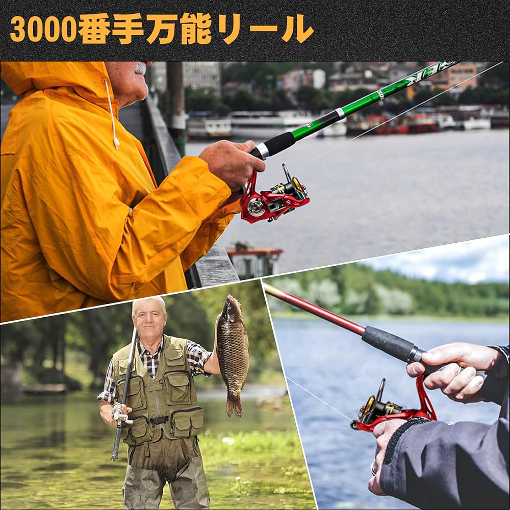 Spinning reel No. 3000 Lightweight Maximum drag force 8Kg Left and right interchangeable handles Can be used for embankment fishing, cast fishing, and lure fishing Versatile fishing reel Ideal for Sabiki, sea bass, and parent squid fishing Reel Suitable