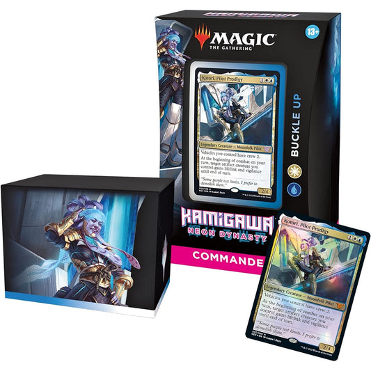 Magic the Gathering Kamikawa: Neon Dynasty Commander Deck - Buckle Up (White-Blue)