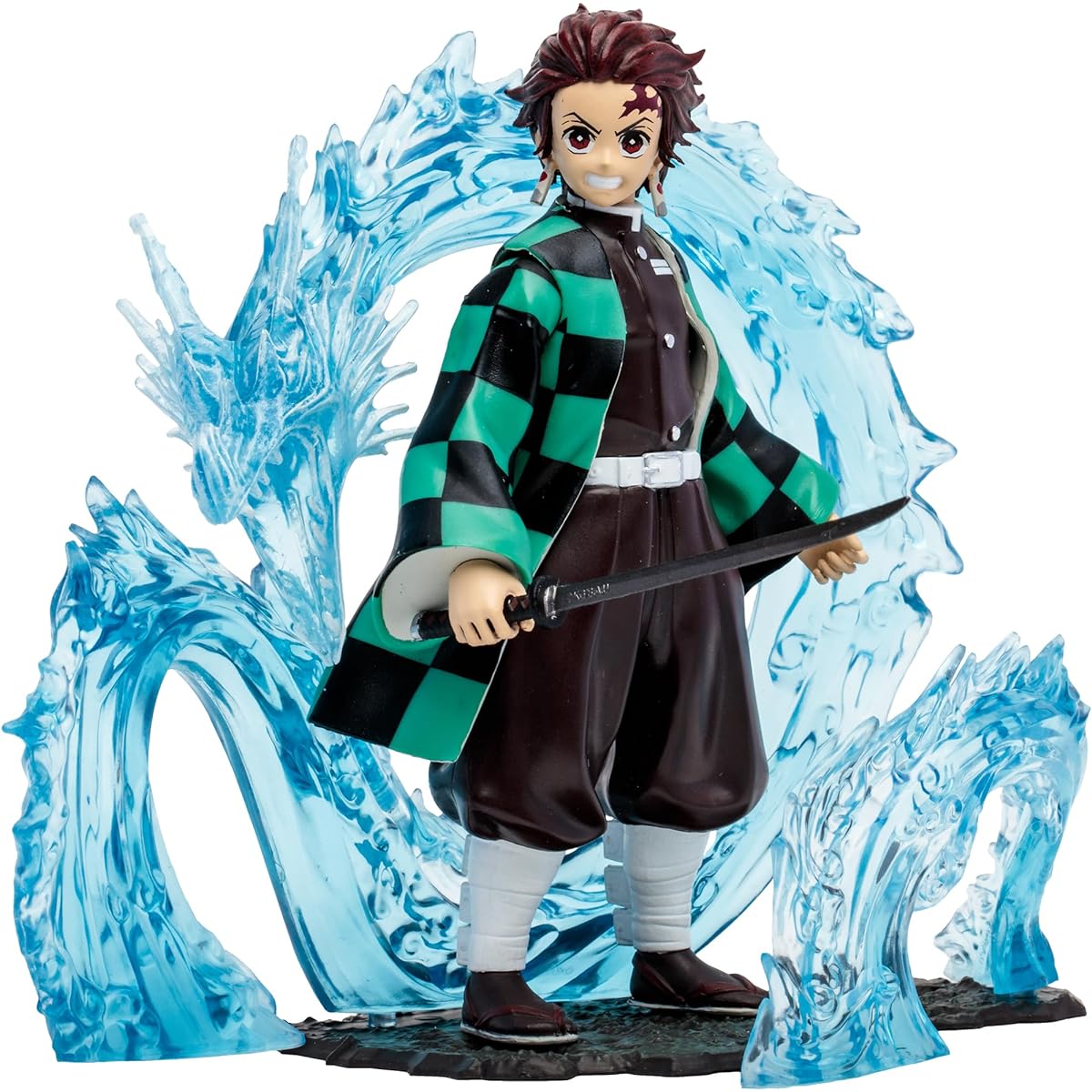 McFarlane Toys Demon Slayer: Kimetsu no Yaiba Kamado Tanjiro 5-inch Deluxe Action Figure Water Breathing First Form