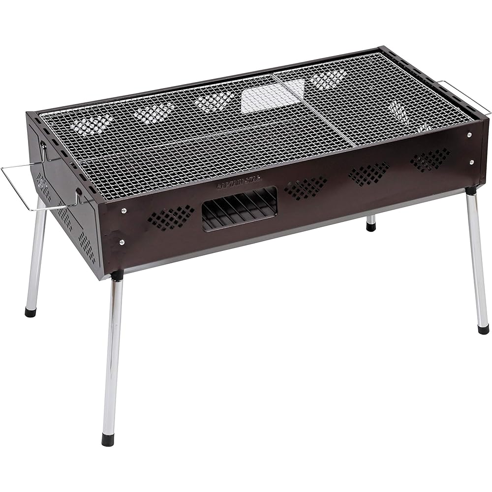 Captain Stag (CAPTAIN STAG) BBQ Stove Grill Fast BBQ Grill 2 High/Low Height Levels with Charcoal Spout