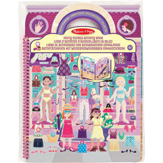 (Day of Glamour) - Melissa & Doug Puffy Sticker Activity Book Day Of Glamour