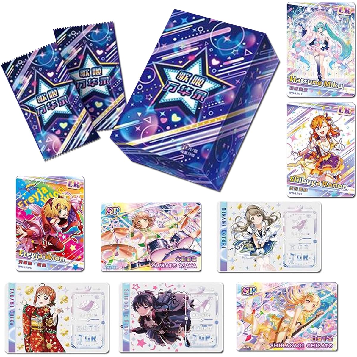 ADILAIDUN 90 Cards Goddess Story TCG Collection Cards Goddess Story CCG Poker Transaction Cards Game Cards Exchangeable as Gifts for Friends and Family Booster (WL)