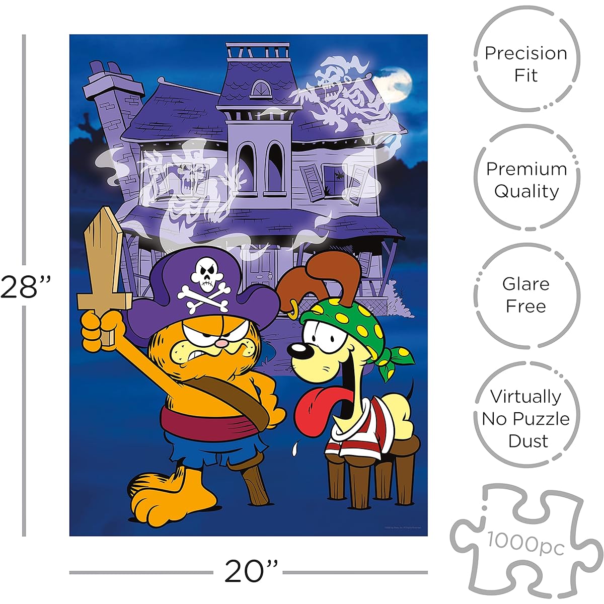 AQUARIUS Garfield Halloween 1000 Piece Jigsaw Puzzle