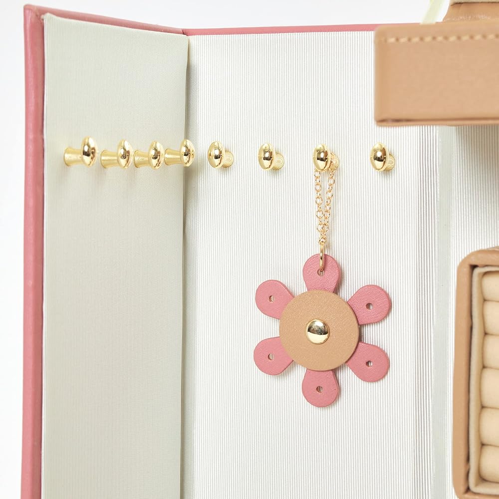 LAZY SUSAN Jewelry Box Flower L (Pink)