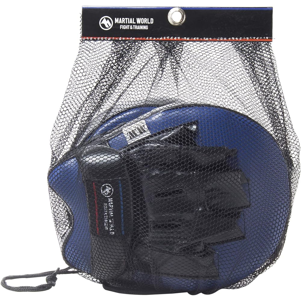 MARTIAL WORLD Professional Punching Mitt PM140-BUBK Blue Black Height 25 x Width 19 x Thickness 4cm