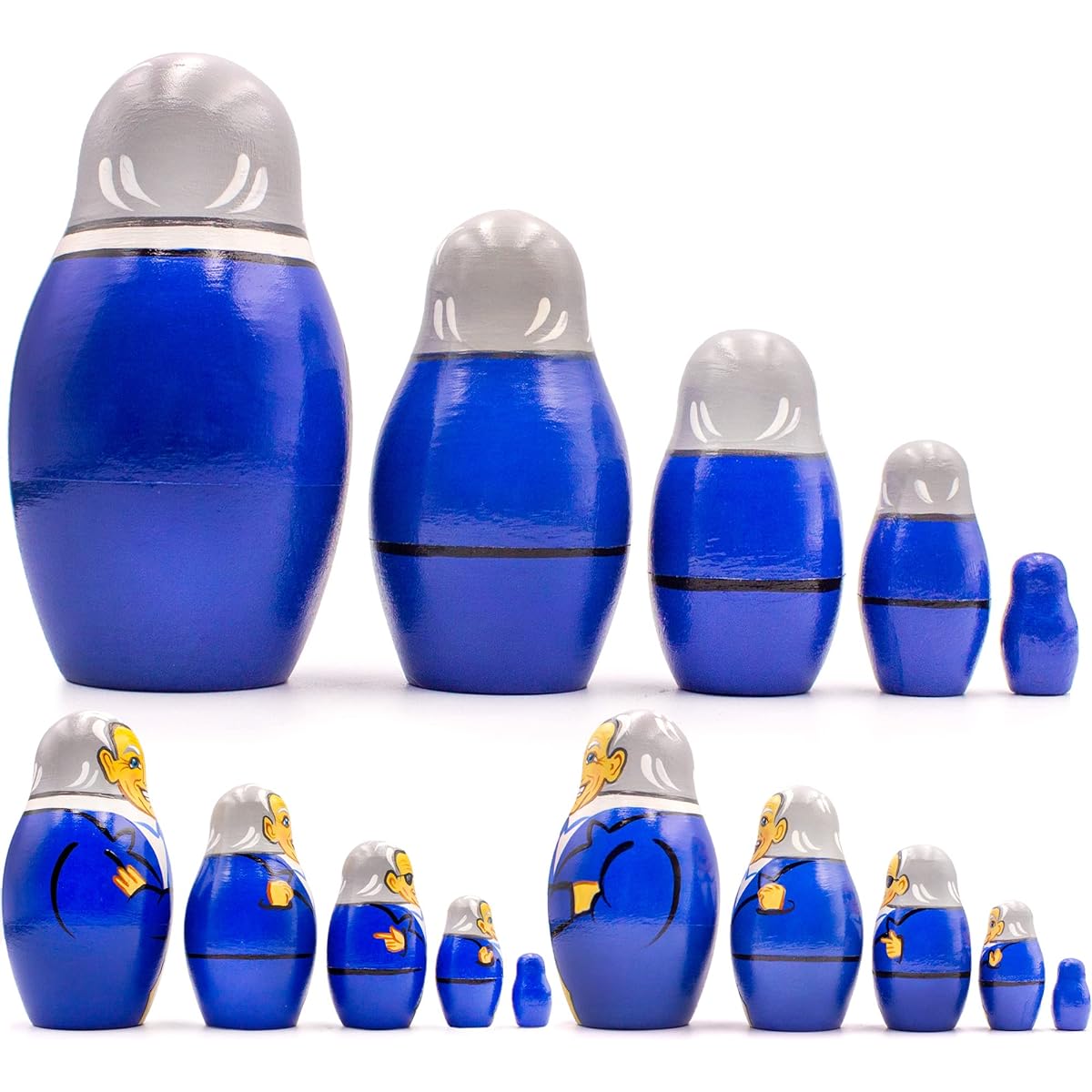 AEVVV Joe Biden Nesting Dolls Set of 5 - Joe Biden Figurines - Biden Gifts - Biden Decorations