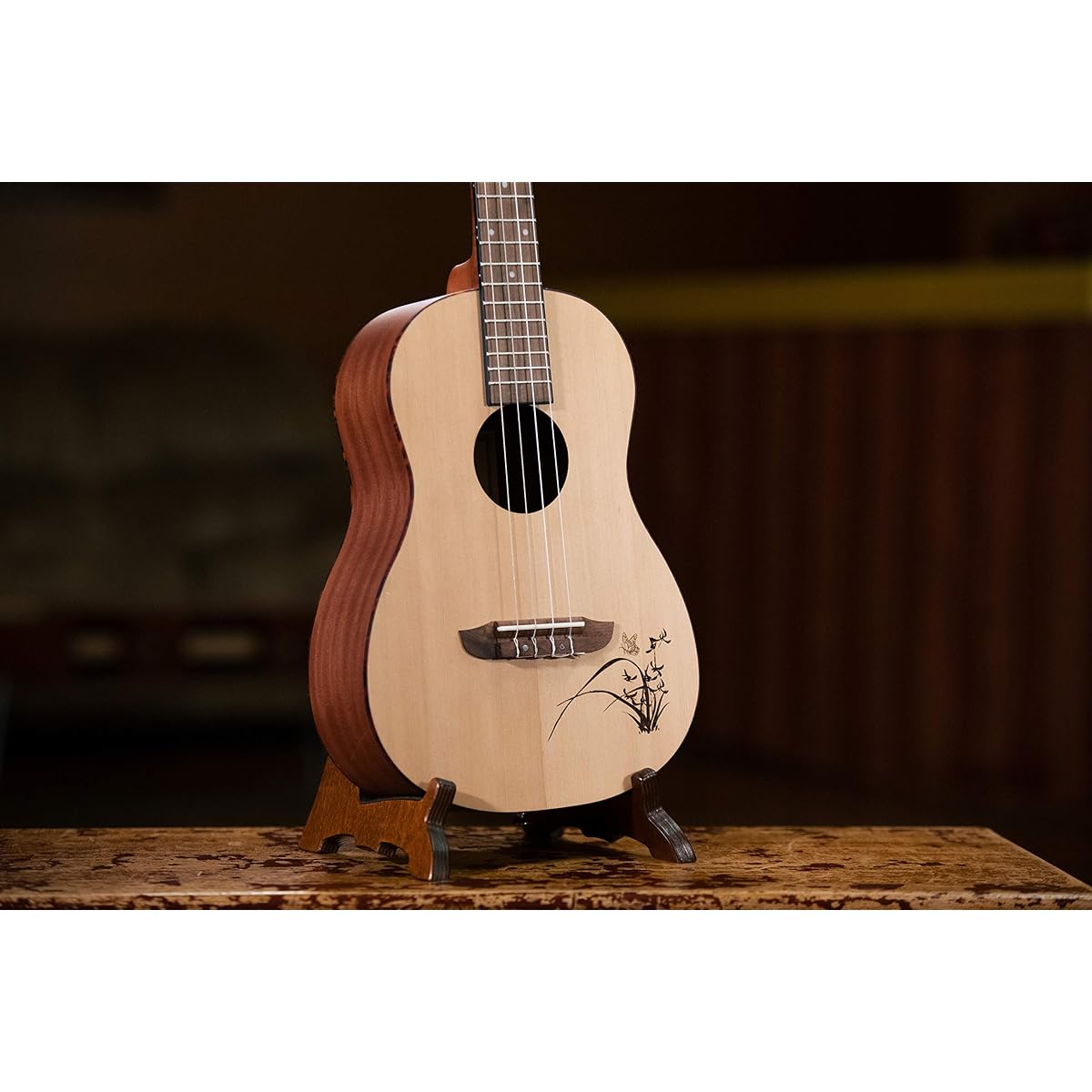 ORTEGA Ukulele BONFIRE Series Spruce Top Baritone RU5-BA [Domestic Genuine Product]