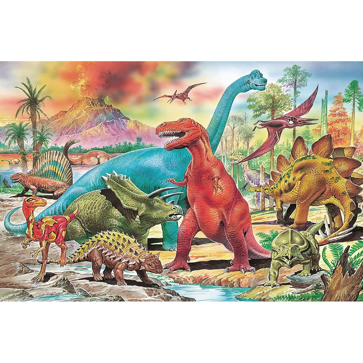 Jigsaw Puzzle 1000 Piece Dinosaur Puzzle Interesting Puzzle Toy Game for Adults and Children