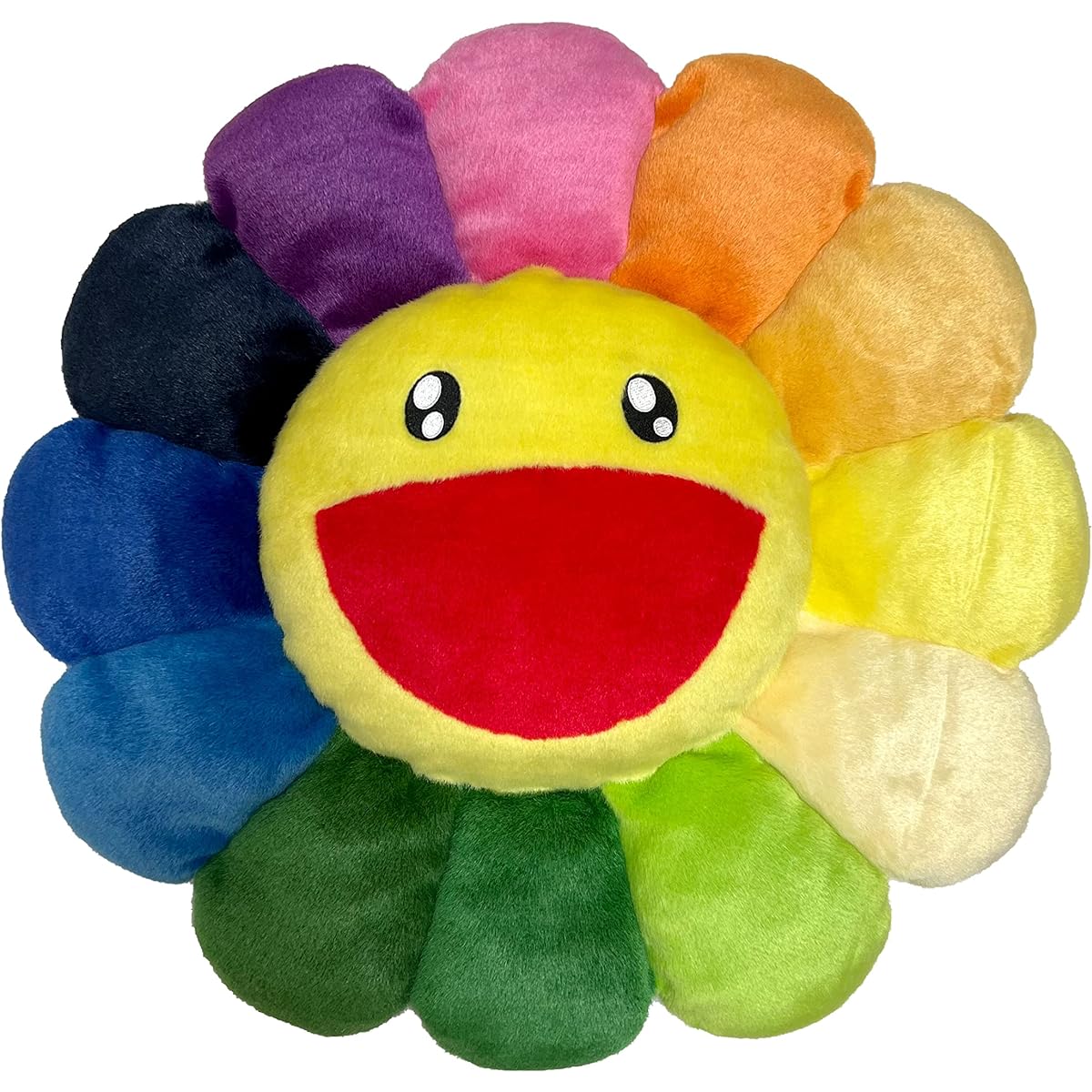 [Kaikai Kiki] Takashi Murakami Flower Plush Toy 60cm Takashi Murakami Set Item (Rainbow (Meguro))