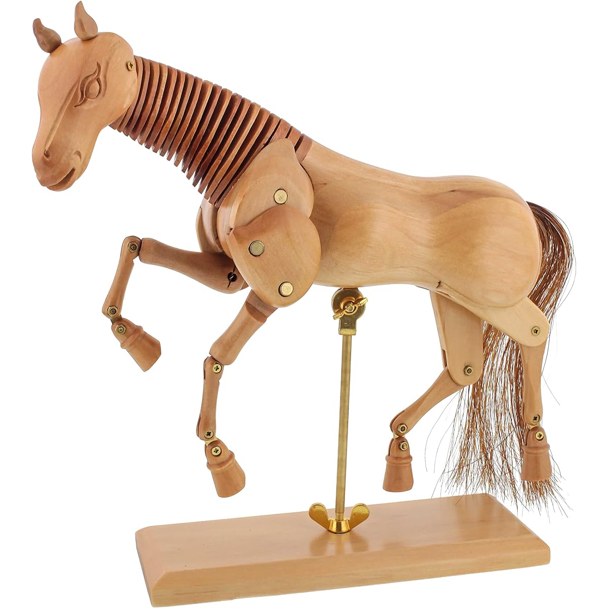 U.S. Art Supply Wooden 16" Horse Artist Drawing Mannequin Articulated Mannequin