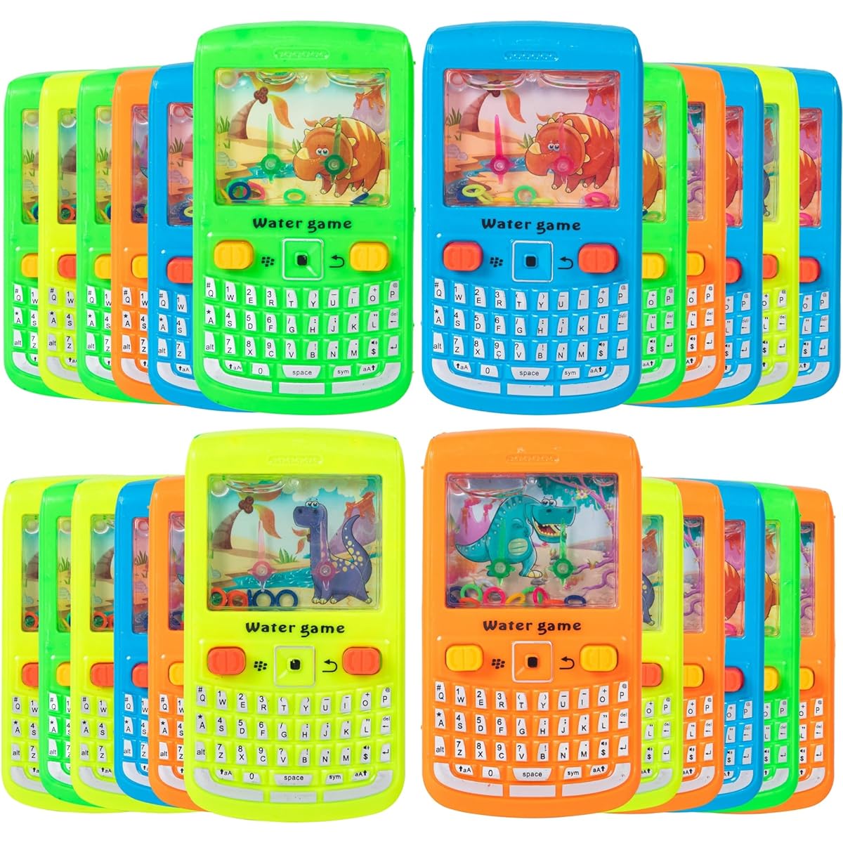 Nbguigdstr Handheld Water Game Party Favors, 24 Pocket Water Ring Games for Kids, Return Gifts, Goodie Bag Stuffers, Classroom Giveaways, Birthday Party Games & Prizes, 4.8 Inch