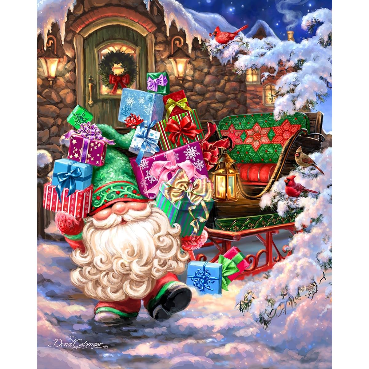 Springbok 500 Piece Jigsaw Puzzle Fill a Sled Made in the USA