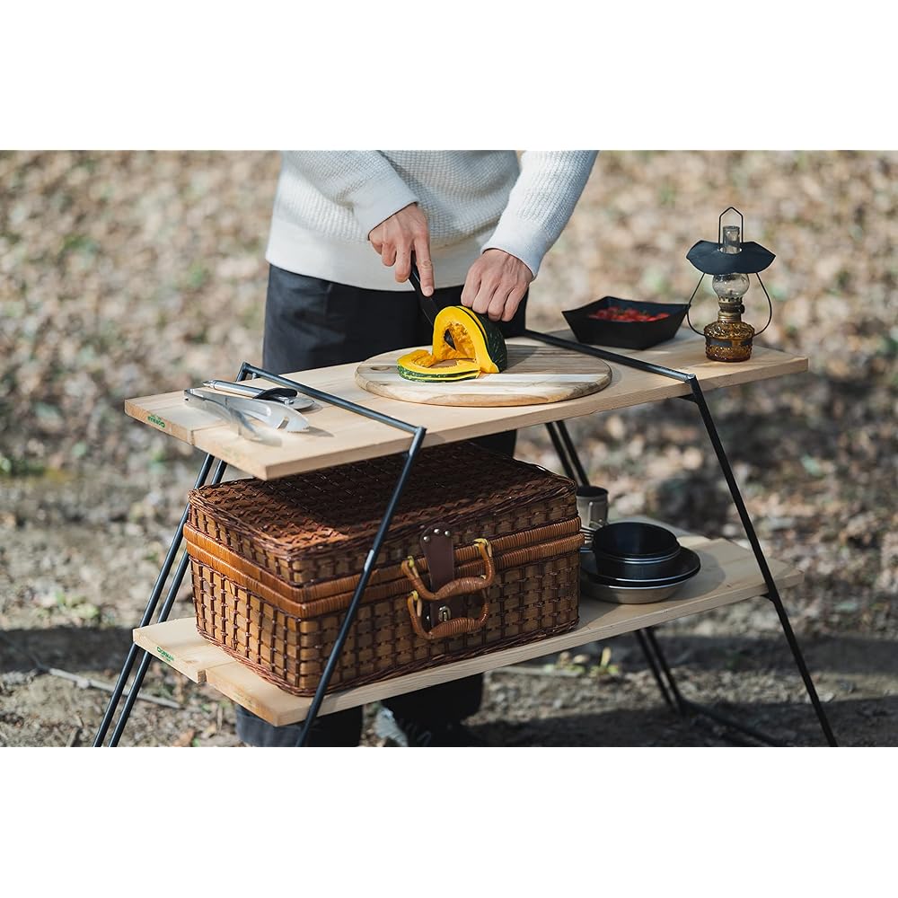 Onoe Seisakusho (ONOE) Iron Leg HIGHII IL-H-II [1 set of 2, with band, can be combined with multi-fire table II and commercially available top plates, can be used indoors as event fixtures/gardening/TV stand, etc.]