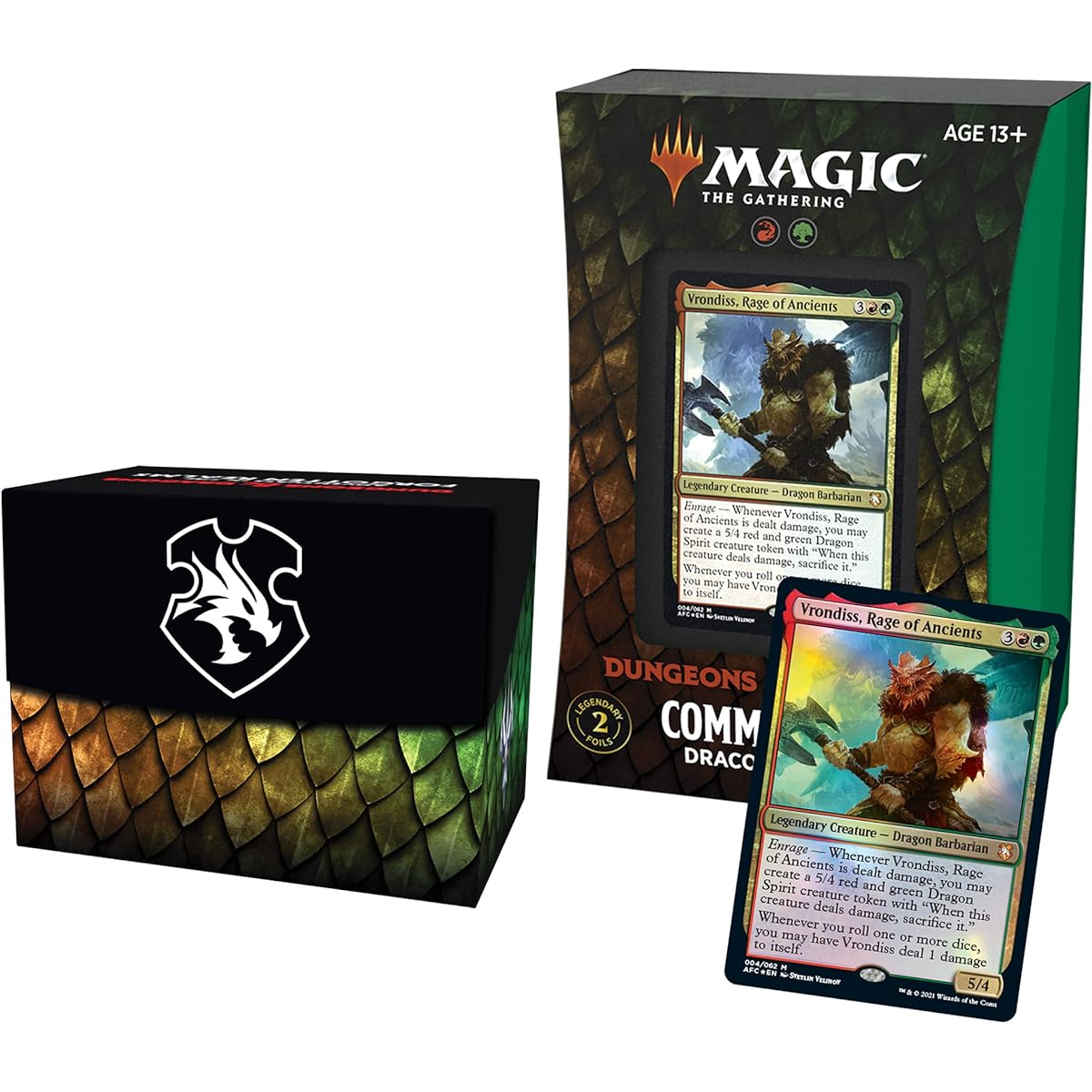 Magic: The Gathering Adventures in the Forgotten Realms Commander Deck Draconic Rage Red Green