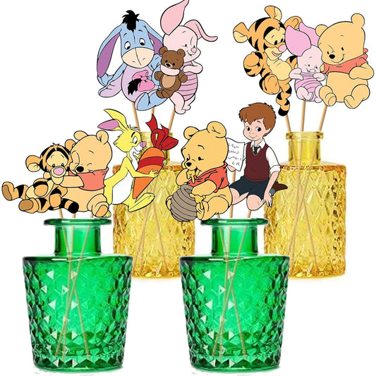 16 Cute Bear Table Centerpieces Winnie the Pooh Stick Centerpieces Bear Toppers Baby Shower Decorations Birthday Party Supplies