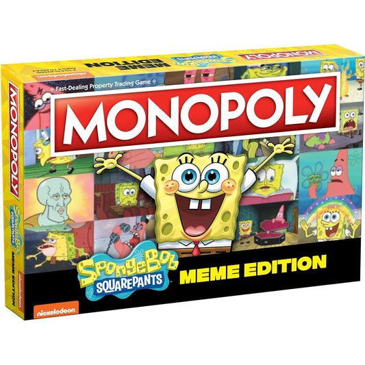 Monopoly Spongebob Squarepants Meme Edition | Based on the Nickelodeon Show | Features memes of familiar locations, episodes and characters | Officially Licensed & Collectible Monopoly