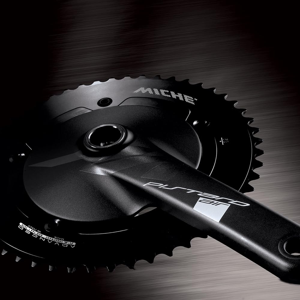 MICHE Crankset Bicycle PISTARD AIR Black Gear: 50T 725g PCD: 144 Aluminum Forged BB Sold Separately (Evo Max Recommended) Single/Pist for CSPC0BB