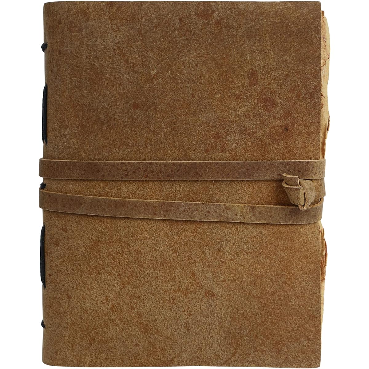 Vintage Leather Journal for Women/Men 8 x 6 Inch Antique Handmade Deckle Edge Vintage Paper Leather Sketchbook - Book of Shadows Journal