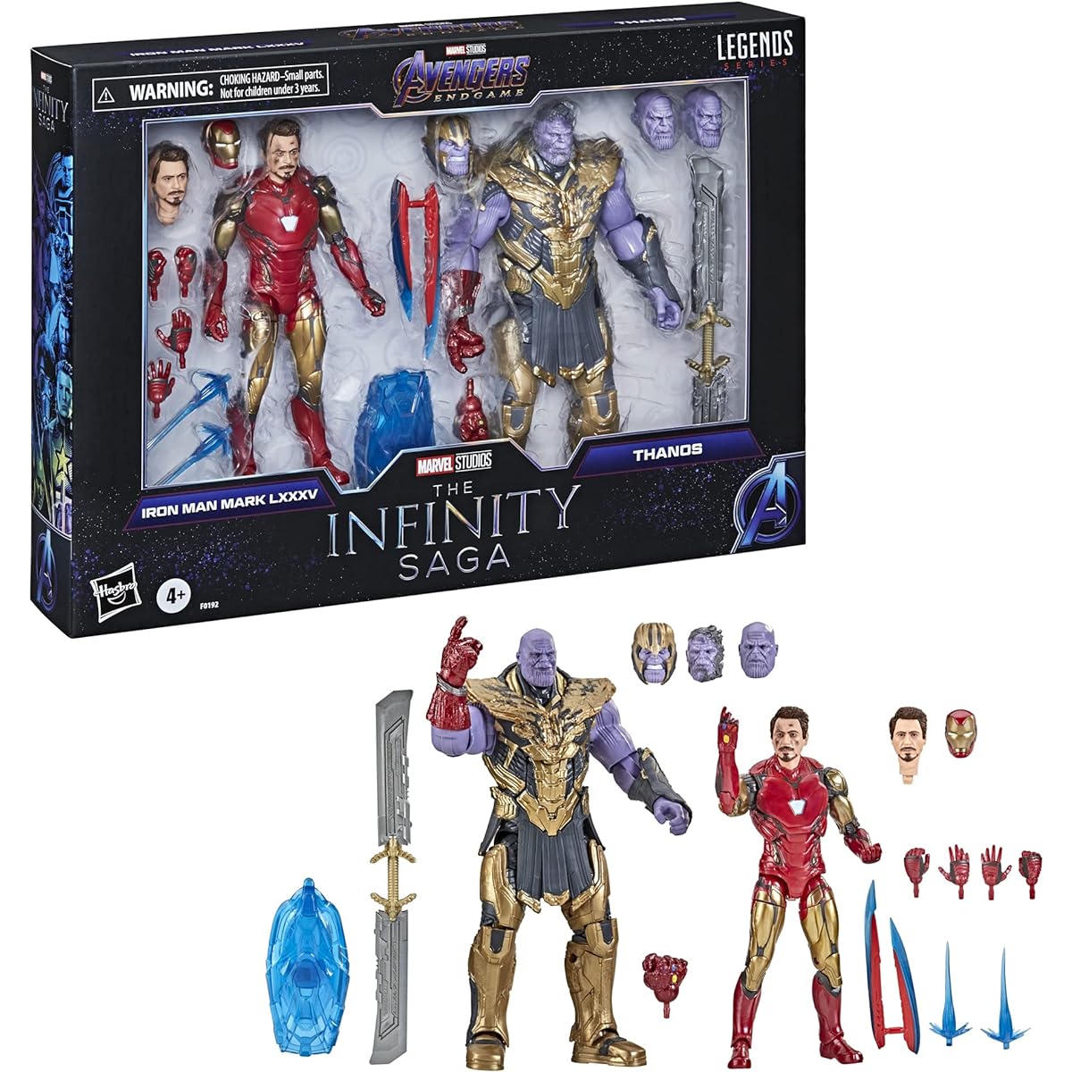 Hasbro (HASBRO) MARVEL Marvel Legend Series Infinity Saga Iron Man Mark 85 & Thanos 6-inch Action Figure F0192 Authentic