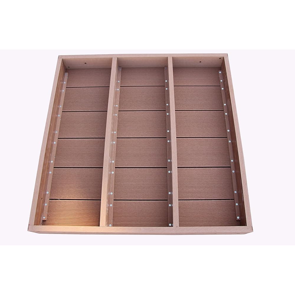 iGarden Wood Deck iWood Deck i10368-1d Artificial Wood Natural 90cm x 90cm x 28cm Assembly Type 1 unit