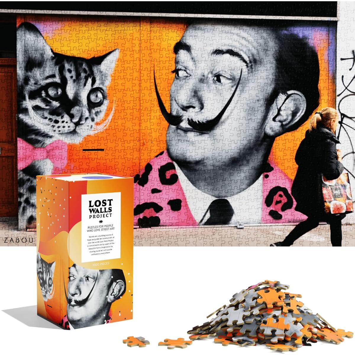 Lost Walls - Jigsaw Puzzles for People who Love Street Art - Thirsty by Zabou - London Street Art - 1000 Piece