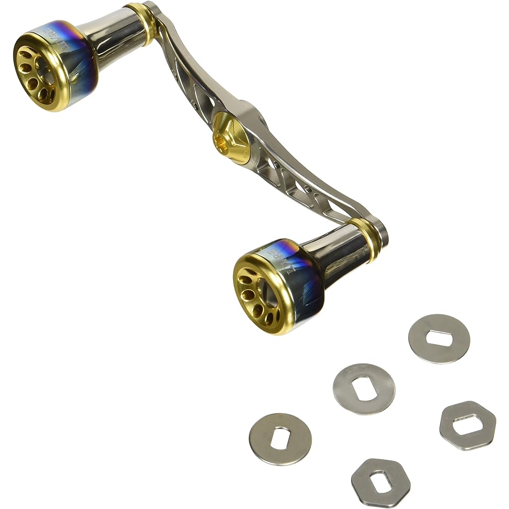 LIVRE reel FullComp crank (right-handed) for Shimano 100 (Titanium P + Gold G)