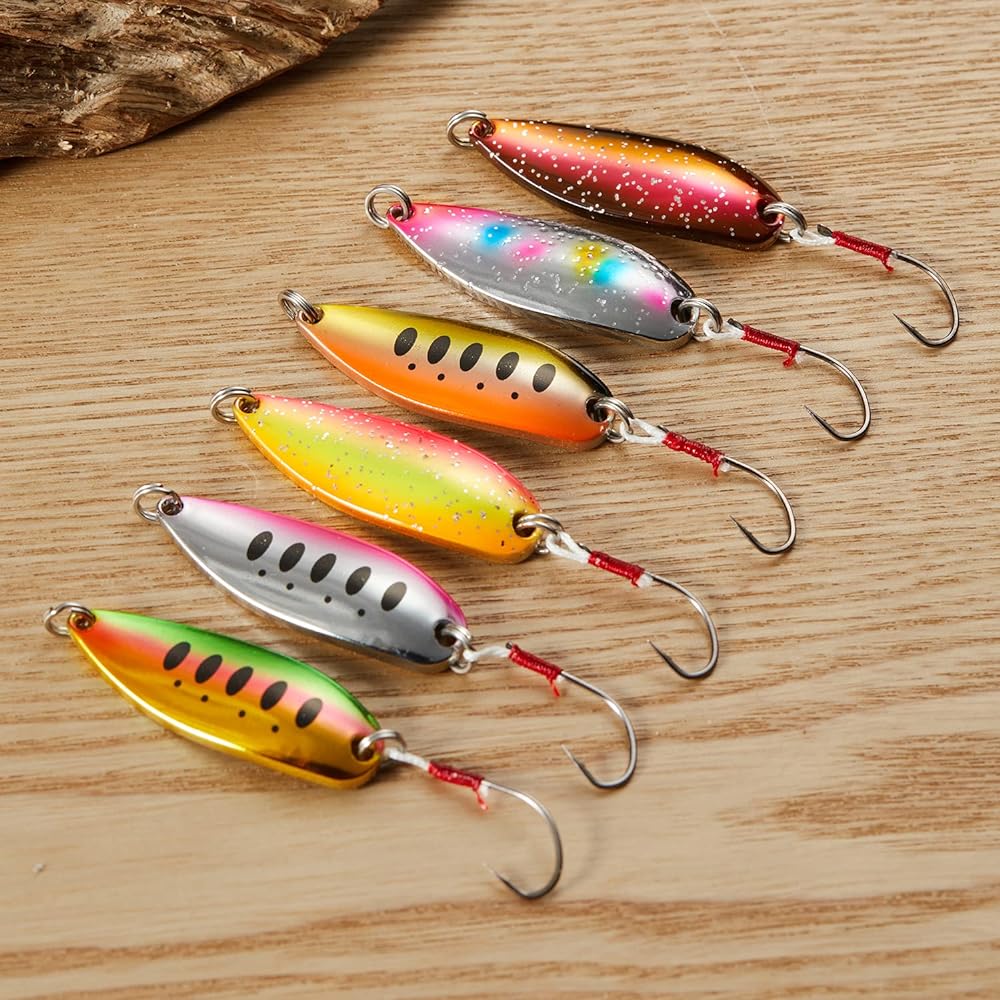 [Seiran Lure] Lure Spoon Trout Thick Compact 7.5g 9g 12g Set Mountain Stream Rainbow Trout Char Yamame Sakura Trout Sea Bass Long Casting Excellent Appeal