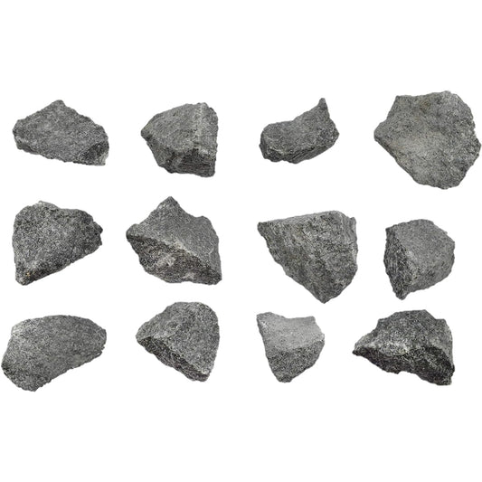 12 Pack Raw Peridotite, Igneous Rock Specimens - Approximately 1 Inch - Geologist Selected & Handcrafted - Great for Science Classrooms - Class Pack - Eisco Labs
