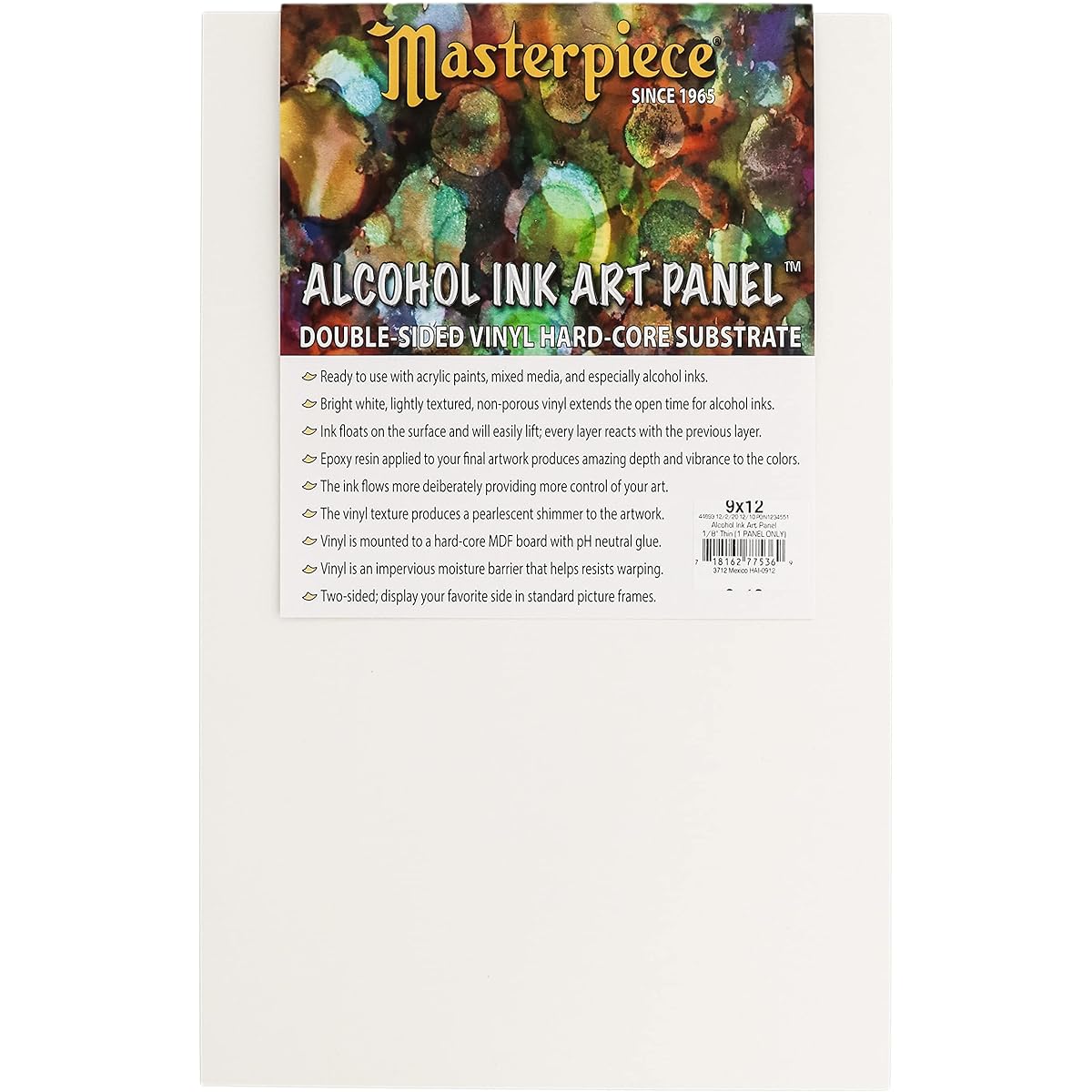 Masterpiece Alcohol Ink Panel 9x12 inches (HAI0912)