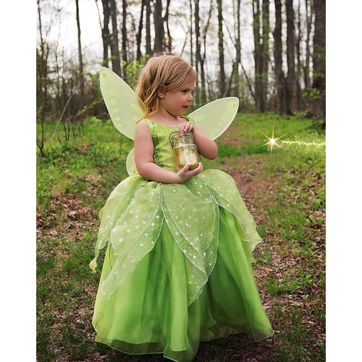 [FUFSAWS] ToLaFio Girls Princess Costume (Tinker Bell, 2-3Years)