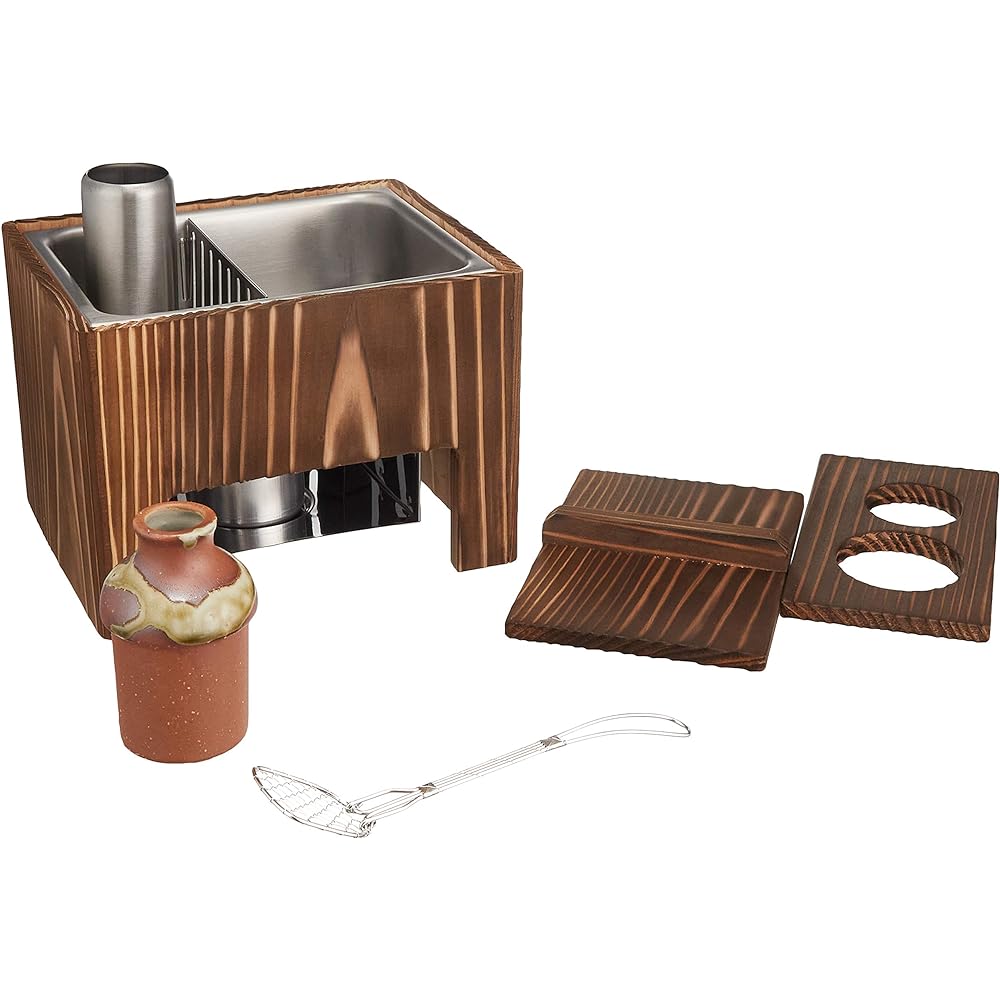 Yamako Grilled cedar tofu set (for 1 person) *Includes tofu scoop, soup stock, and fire plate Approx. 19.2x14.8xH16.7cm